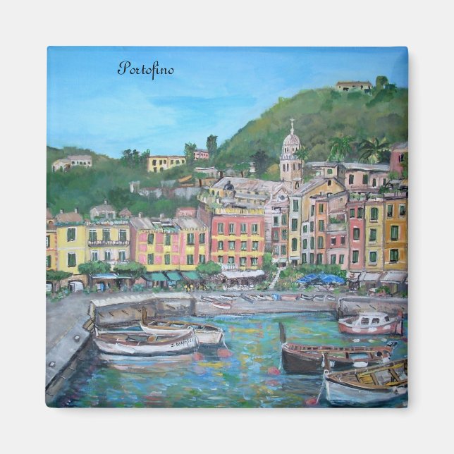 Village balnéaire de Portofino - Magnet (Devant)