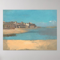 Village by Sea - Odilon Redon Feine Kunst