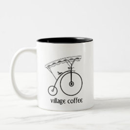 Village Coffee Zwei-Tone-Tasse Zweifarbige Tasse