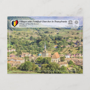 Village de Saschiz-Keisd UNESCO carte postale