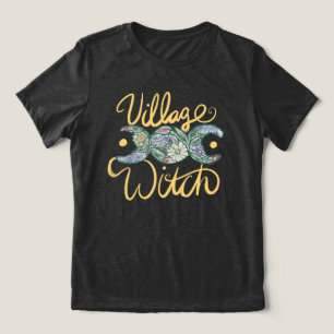 Village Hexe Triple Moon Goddess Symbol Tri-Blend Shirt