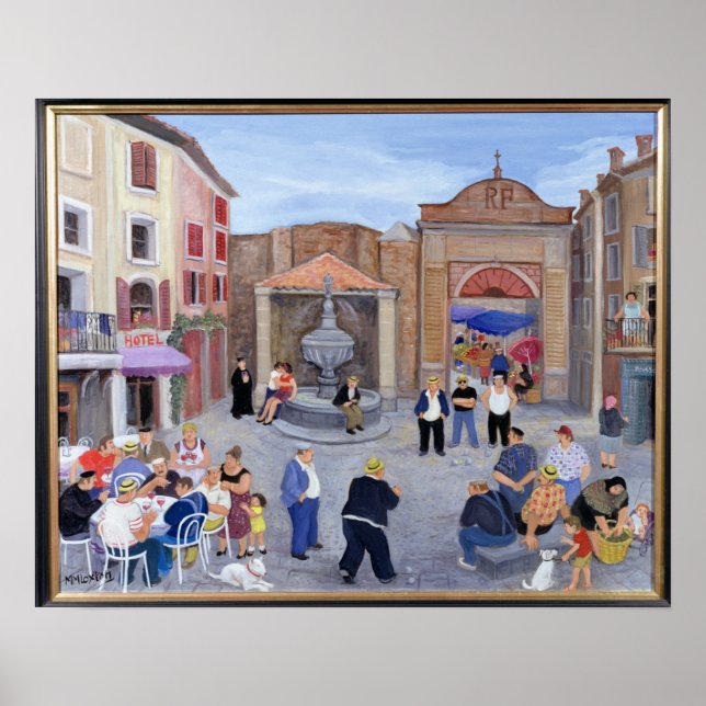 Village in Provence Poster (Vorne)