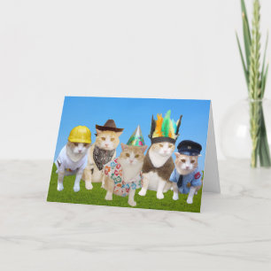 Village Kätzchen Funny Birthday Card Karte