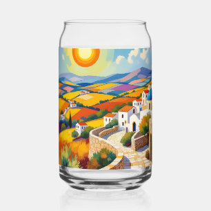 Village méditerranéen en peinture