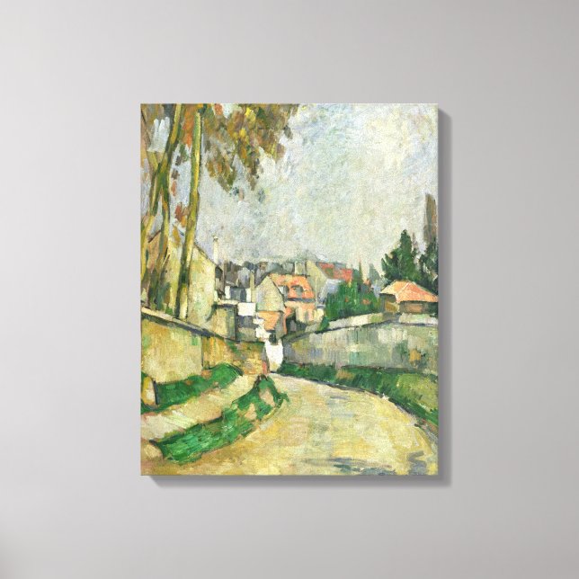 Village Road, 1879-82 (Öl auf Leinwand) Leinwanddruck (Vorderseite)