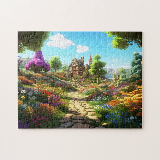 Village Spring Illustration (Horizontal)
