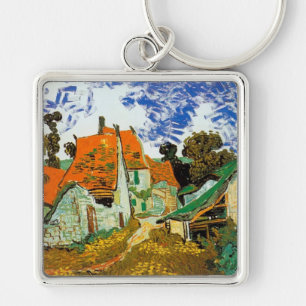 Village Street in Auvers, Vincent van Gogh Schlüsselanhänger