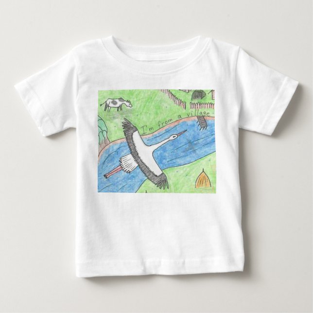 Village Vibes Baby T-shirt (Vorderseite)