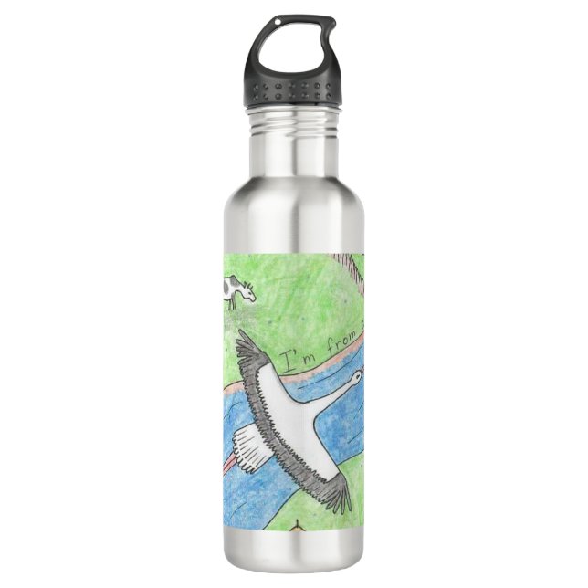 Village Vibes Edelstahlflasche (Vorderseite)