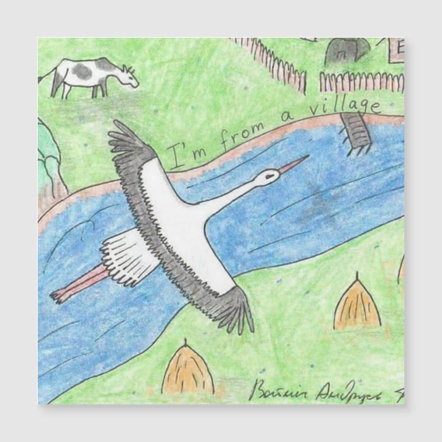 Village Vibes Magnetkarte (Vorderseite)