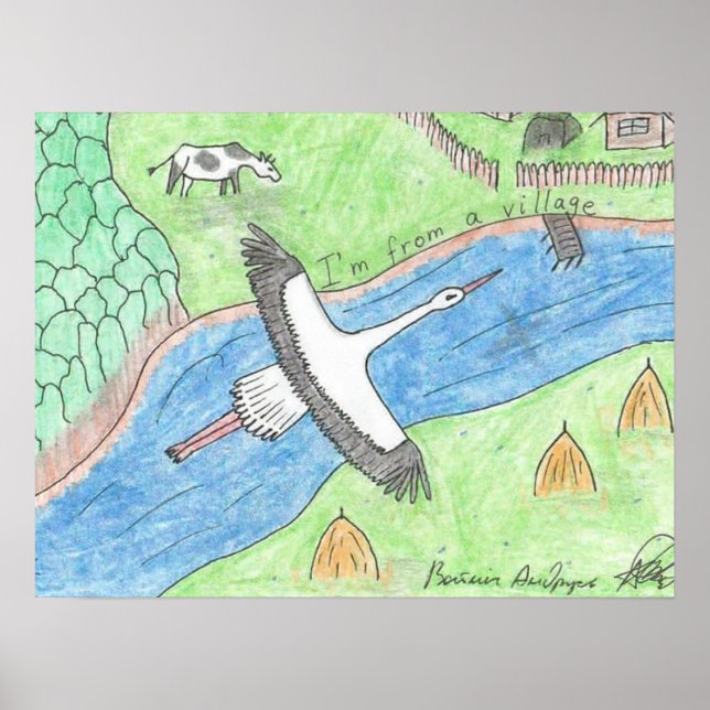 Village Vibes Poster (Vorne)