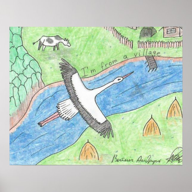 Village Vibes Poster (Vorne)