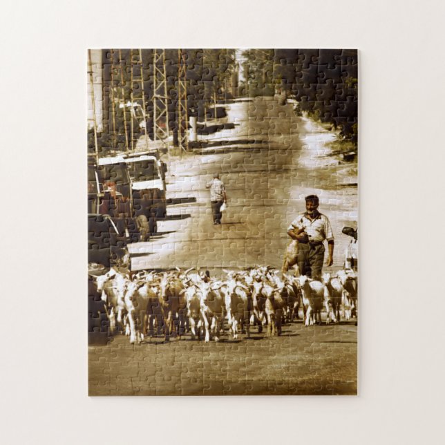 Villager und Herd (Vertikal)