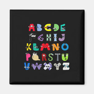 Villain Letter Abc Learning Boys Matching Evil Alp Magnet