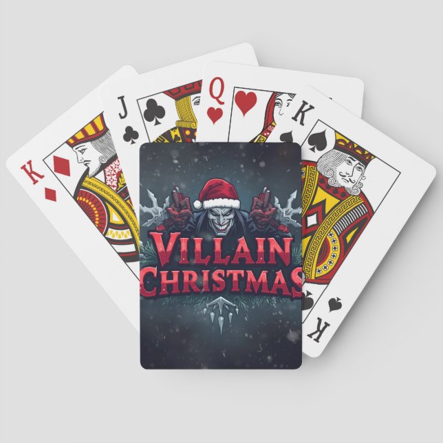 Villain Store Christmas Classic Playing Cards – Ho Spielkarten (Rückseite)