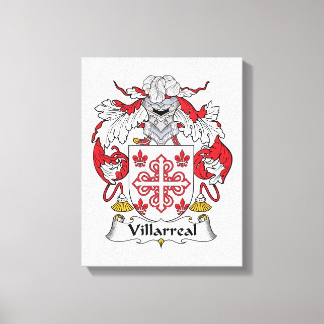 Villarreal Familienwappen Leinwanddruck (Vorderseite)