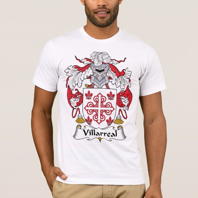 Villarreal-Familienwappen T-Shirt (Vorderseite)