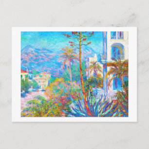 Villas in Bordighera Claude Monet Postkarte