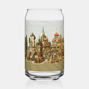 Ville de fantasy futuriste Art de la skyline de sc