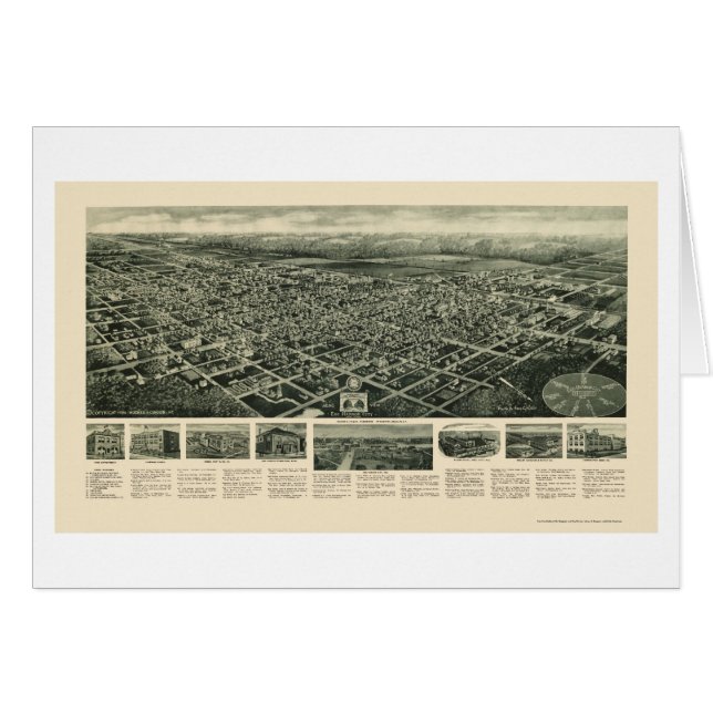 Ville de port d'oeufs, carte panoramique de NJ - (Devant horizontal)