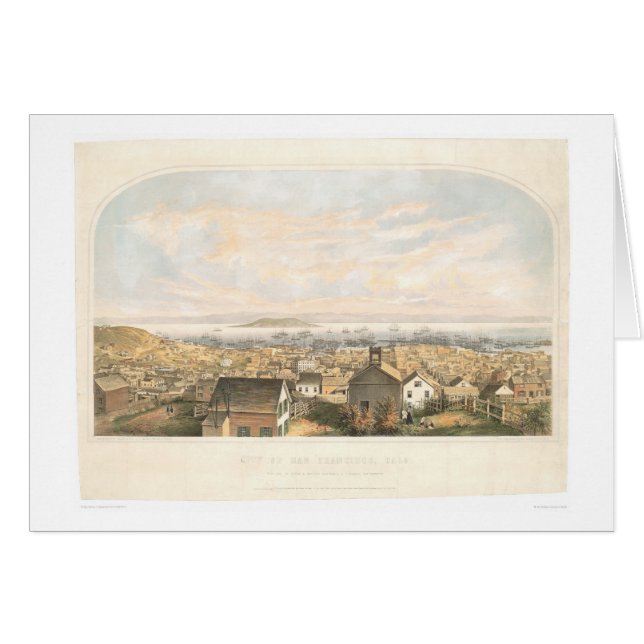 Ville de San Francisco, CA 1852 (1065A) (Devant horizontal)