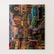 Ville nostalgique des années 1950/1960 — Puzzle
