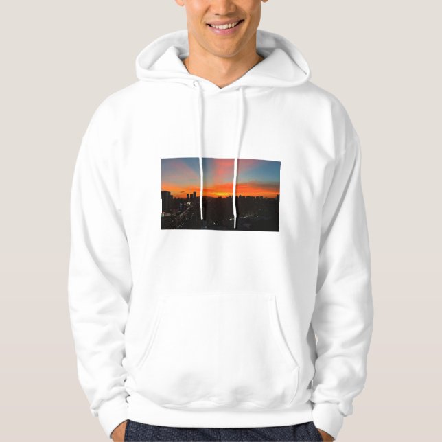Ville Sunset Skyline Sweat - shirts à capuche et S (Devant)