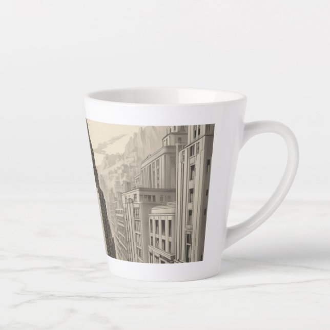 ville tasse latte (Droite)