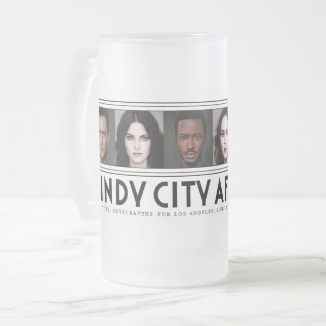 Ville venteuse après la saison noire 5 Beer Mug (Devant gauche)