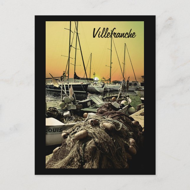 Villefranche Postkarte (Vorderseite)