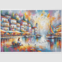 Villen am Meer Decoupage