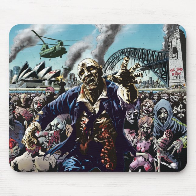 Villes de zombi : Tapis de souris de zombis de (Devant)