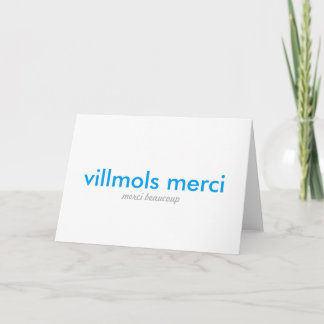 Villmols Merci | Merci Beaucoup Dankeskarte