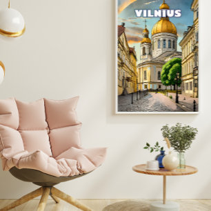 Vilnius, Herz unter Litauen Poster