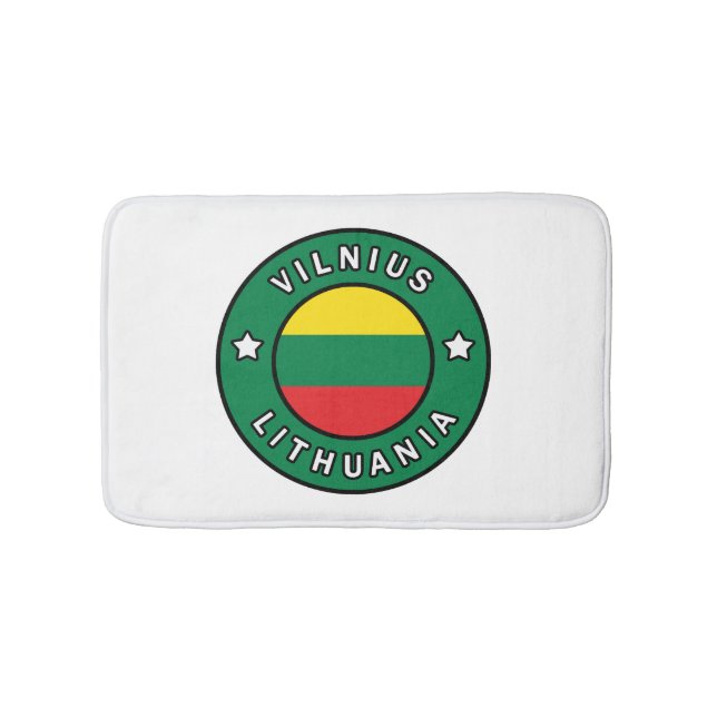 Vilnius Litauen Badematte (Vorderseite)