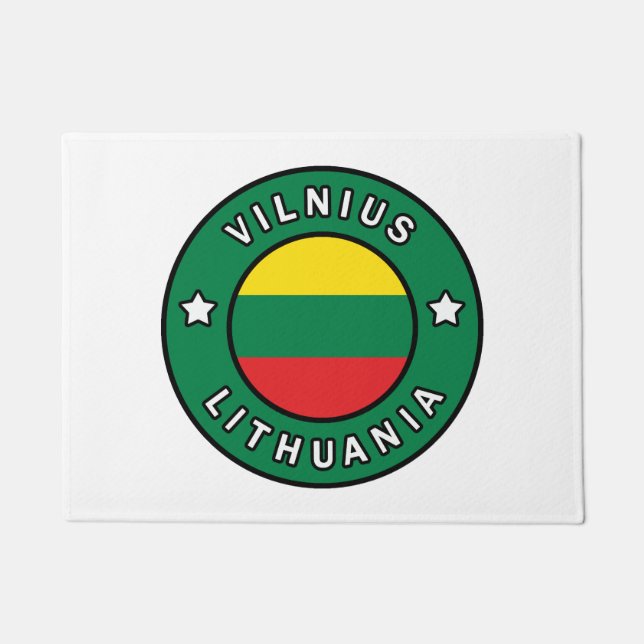 Vilnius Litauen Fußmatte (Vorderseite)