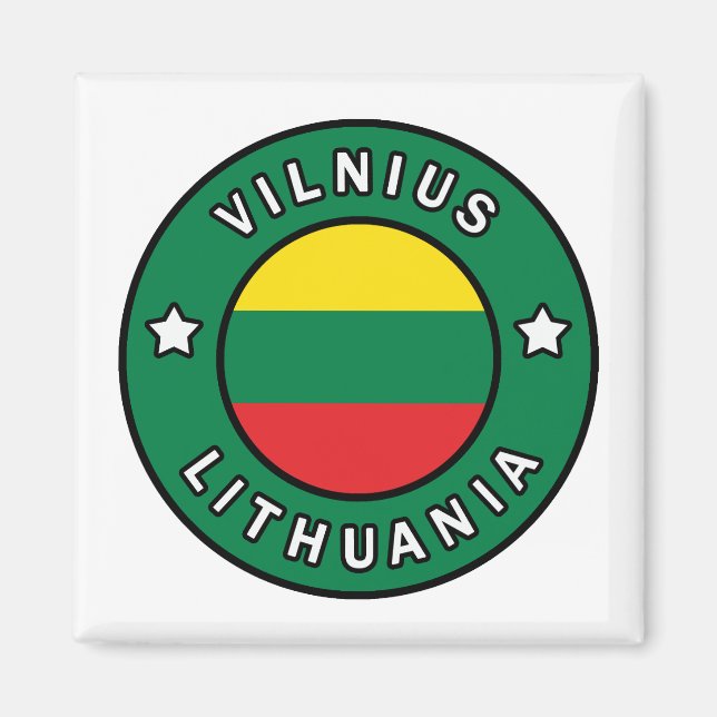 Vilnius Litauen Magnet (Vorne)