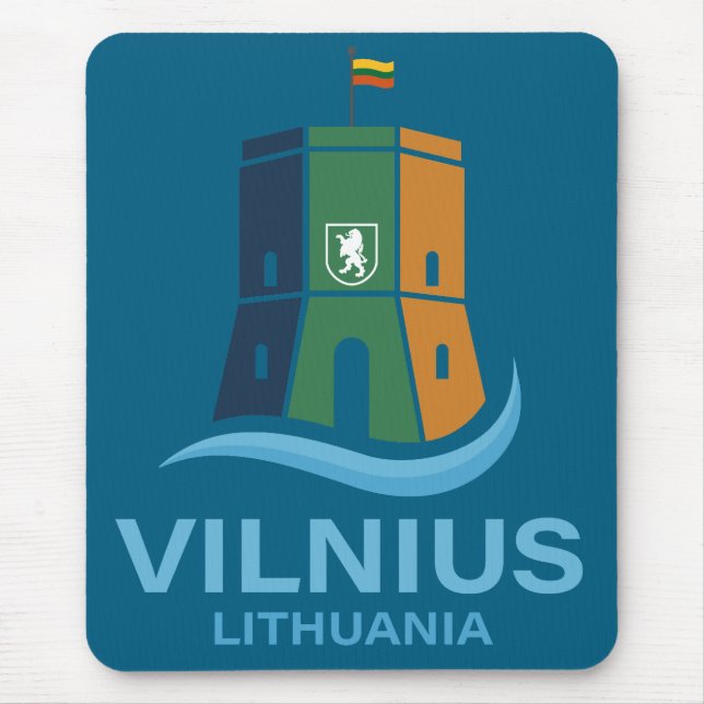 Vilnius Litauen Mousepad (Vorne)