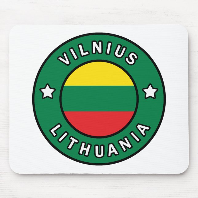 Vilnius Litauen Mousepad (Vorne)