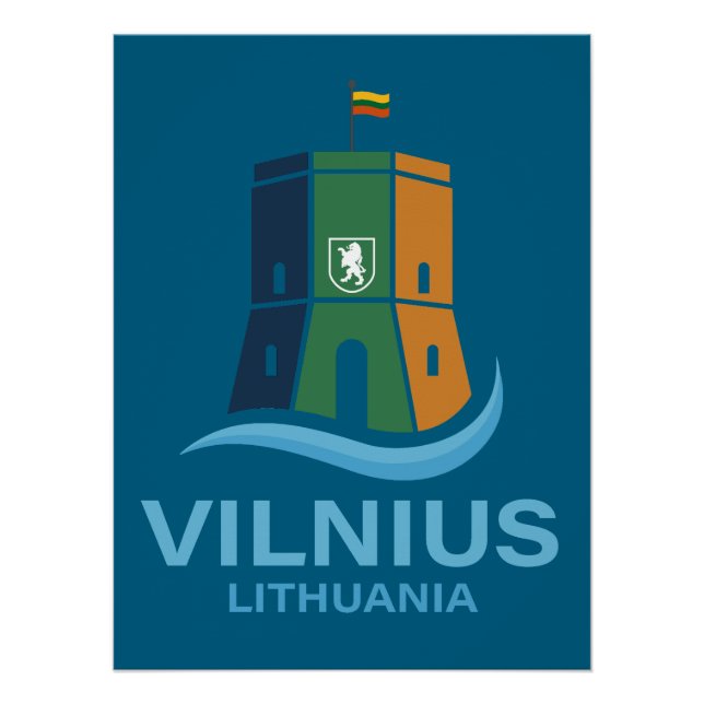 Vilnius Litauen Poster (Vorderseite)