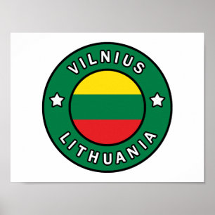 Vilnius Litauen Poster