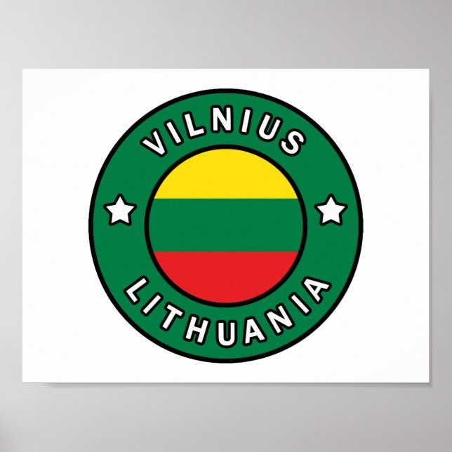 Vilnius Litauen Poster (Vorne)