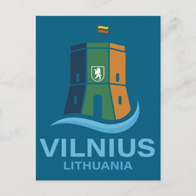 Vilnius Litauen Postkarte (Vorderseite)