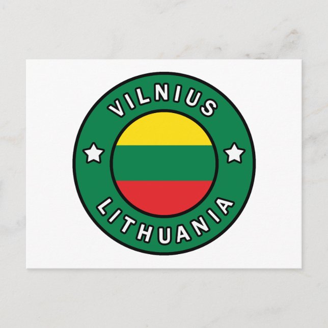 Vilnius Litauen Postkarte (Vorderseite)