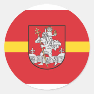 Vilnius, Litauen Runder Aufkleber