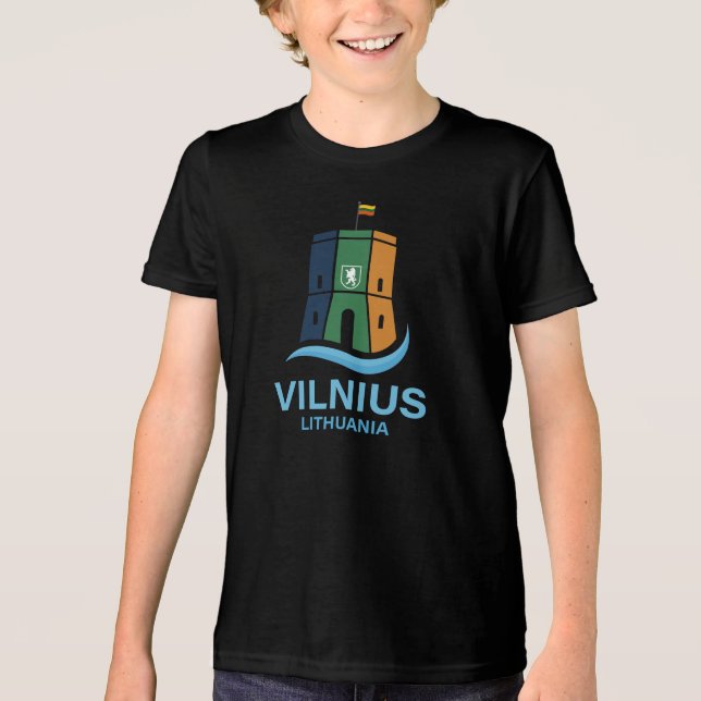 Vilnius Lithuania Tri-Blend Shirt (Vorderseite)