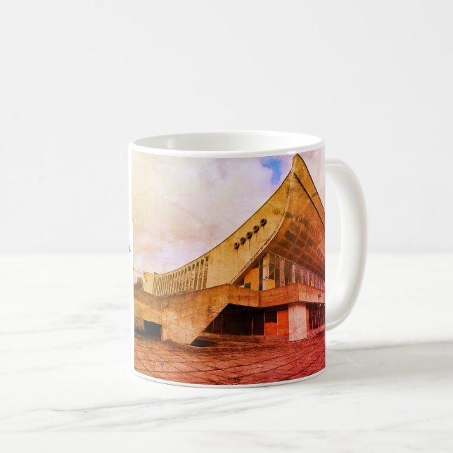 Vilnius, LT Soviet Palace of Concerts & Sports Kaffeetasse (VorderseiteRechts)