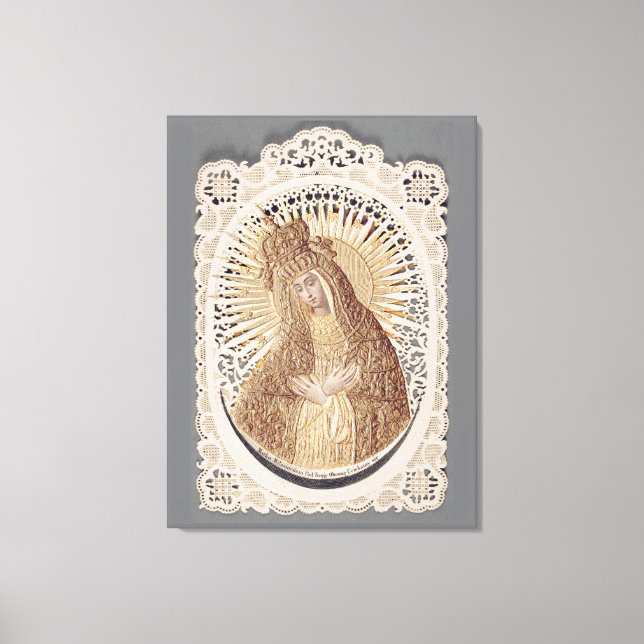 Vilnius Madonna im Gebet ... schöne Kunst Leinwanddruck (Vorderseite)