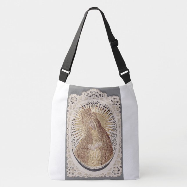 Vilnius Madonna im Gebet ... schöne Kunst Tragetaschen Mit Langen Trägern (Vorderseite)