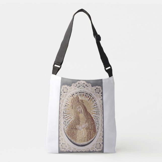 Vilnius Madonna im Gebet ... schöne Kunst Tragetaschen Mit Langen Trägern (Vorderseite)